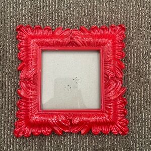 Red Ornate Square Photo Picture Frame Baroque Style